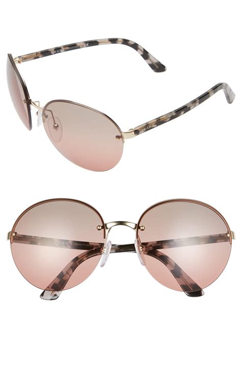 prada rimless round sunglasses|Prada sunglasses clearance.